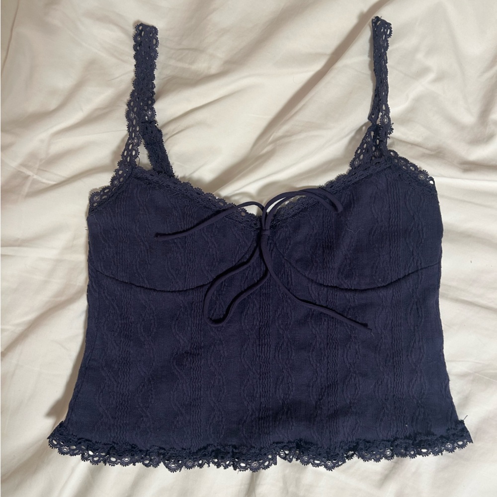 Dark blue going out top